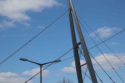 Low angle view of bridge against sky