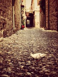 Alley along buildings