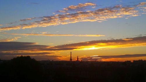 Scenic view of sunset sky