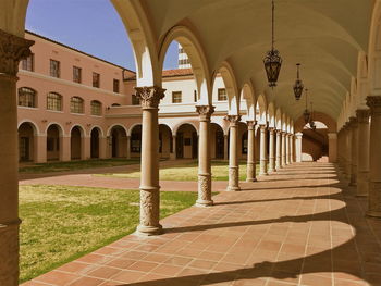 Corridor of historic building