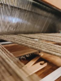 Detail shot of piano keys