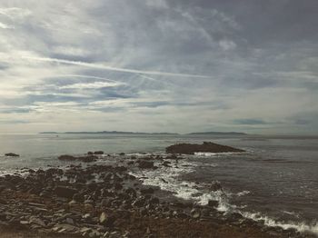 Scenic view of sea against sky