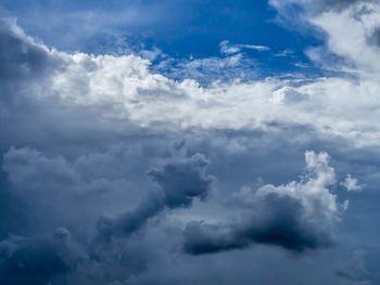 Low angle view of clouds in sky