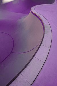 Purple skate court on the street