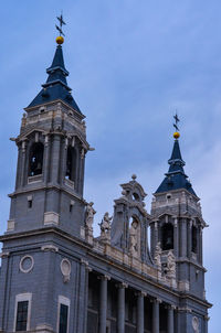 Low angle view of church against sky