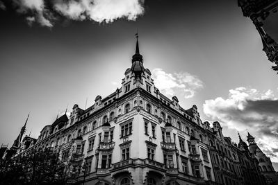 Low angle view of historical building