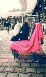 People sitting outdoors