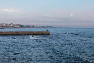 Scenic view of sea against sky