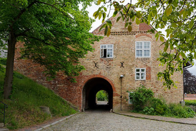 Entrance of historic building