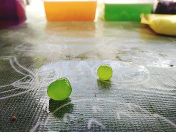 Close-up of fruit on table