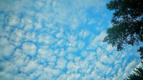 Low angle view of cloudy sky