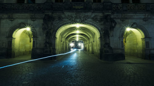 Corridor of historic building