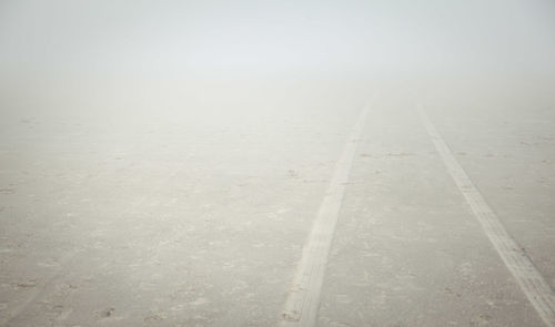 Road in foggy weather