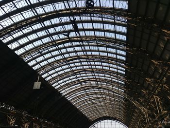 Low angle view of skylight