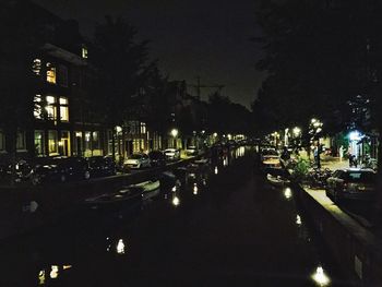 City street at night