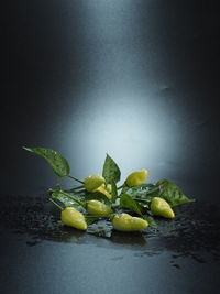 Close-up of fruits on table