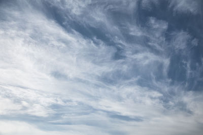 Low angle view of cloudy sky