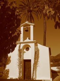 Low angle view of church