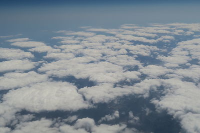 Aerial view of cloudscape