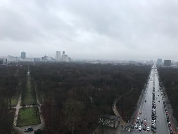 Aerial view of city