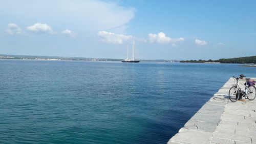 Scenic view of sea against sky