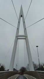 Low angle view of bridge against sky