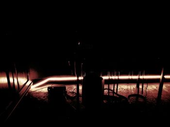 Built structure at night