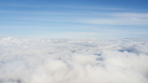 Aerial view of clouds in sky