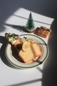 Close-up of food on table