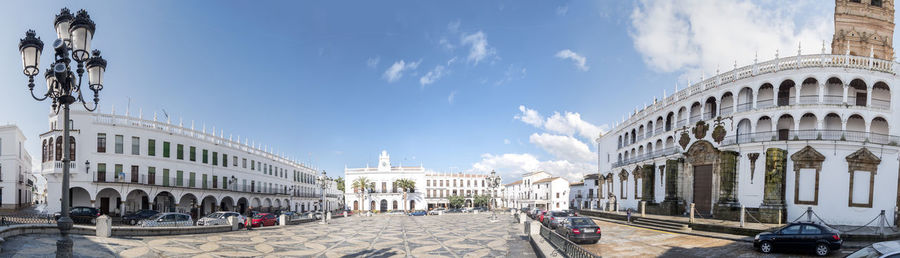Low angle view of city street