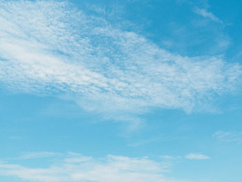 Low angle view of clouds in sky