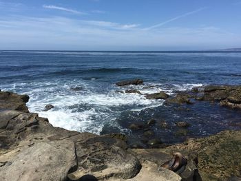 Scenic view of sea against sky