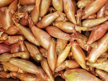 Full frame shot of carrots for sale at market stall