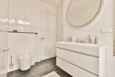 Interior of bathroom