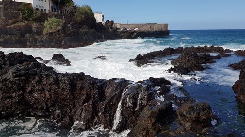 Scenic view of sea against sky