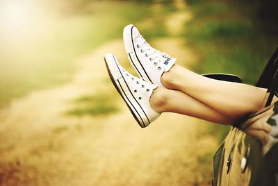 Cropped image of ring on wall