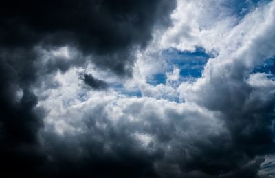 Low angle view of clouds in sky