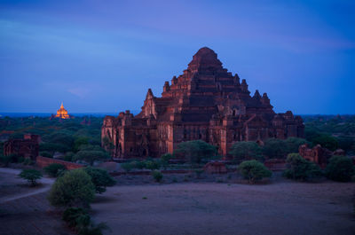 View of temple building against sky