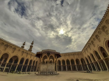 Low angle view of historical building against sky