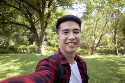 Portrait of a smiling young man