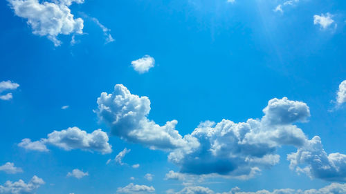 Low angle view of clouds in sky