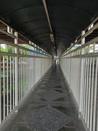 View of empty bridge