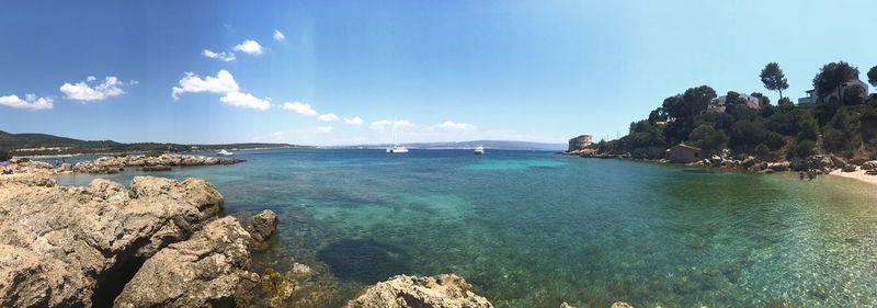 Panoramic view of sea against sky