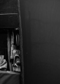 Close-up of cupboard at home