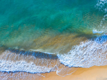 Sea surface aerial view,bird eye view photo of waves and water surface 