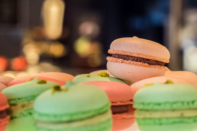 Close-up of cake on table