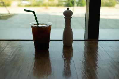 Close-up of drink on table