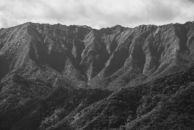 Scenic view of mountain against sky