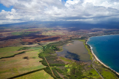 Aerial view of landscape