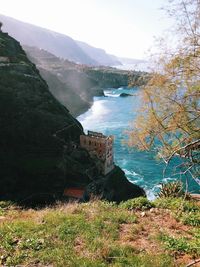 Scenic view of mountain range